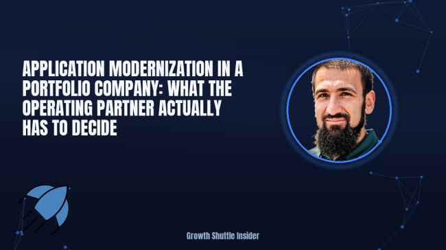 Application Modernization in a Portfolio Company: What the Operating Partner Actually Has to Decide
